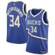Giannis Antetokounmpo #34 Milwaukee Bucks Nike Unisex 2024/25 Swingman City EditionRoyal Player Jersey