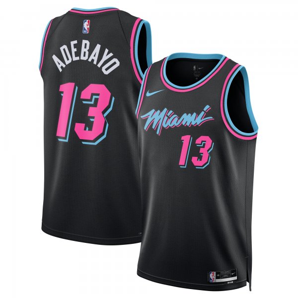 Men's Unisex Miami Heat #13 Bam Adebayo Nike Black 2025/26 Swingman City Edition Jersey